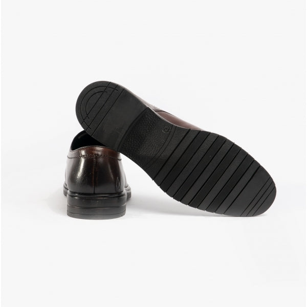 Hush Puppies STERLING Mens Leather Shoes Brown