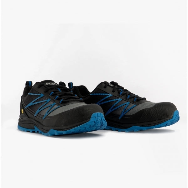 Skechers Work 200046EC PUXAL Mens Safety Trainers Black/Blue