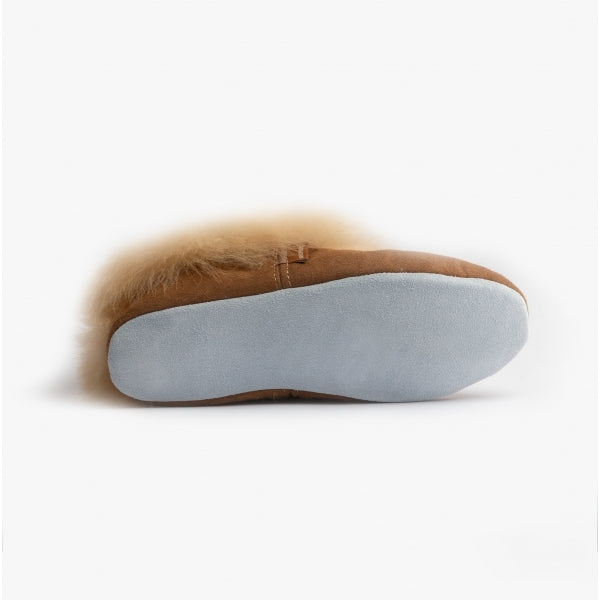 Shepherd ANNELIE Womens Sheepskin Full Slippers Chestnut