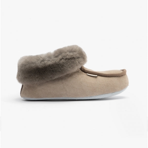 Shepherd MOA Womens Sheepskin Slipper Boots Stone