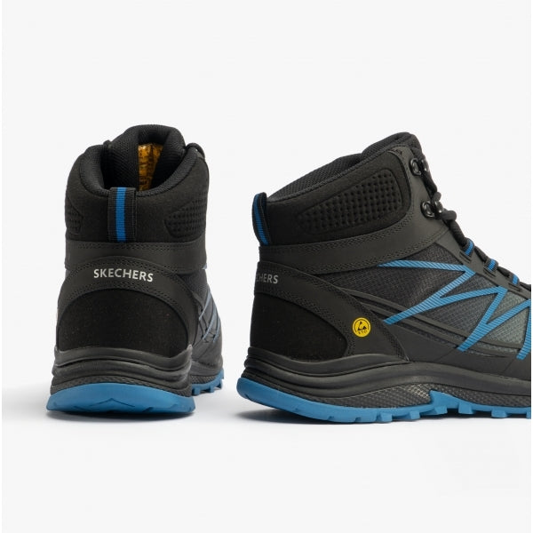 Skechers Work 200047EC PUXAL - FIRMLE Mens Safety Boots Black Blue