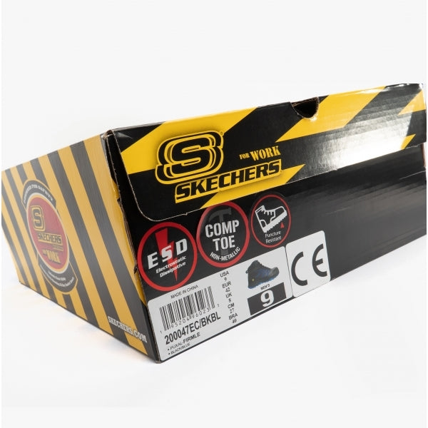 Skechers Work 200047EC PUXAL - FIRMLE Mens Safety Boots Black Blue