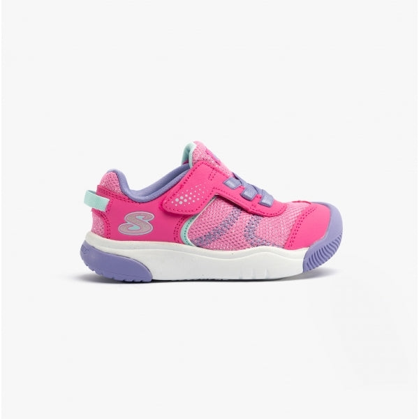 Skechers 302820N/HPLV MIGHTY TOES - SOLE STEPPERS Girls Trainers Hot Pink/Lavender