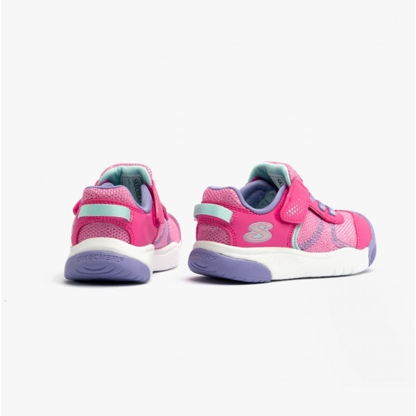 Skechers 302820N/HPLV MIGHTY TOES - SOLE STEPPERS Girls Trainers Hot Pink/Lavender