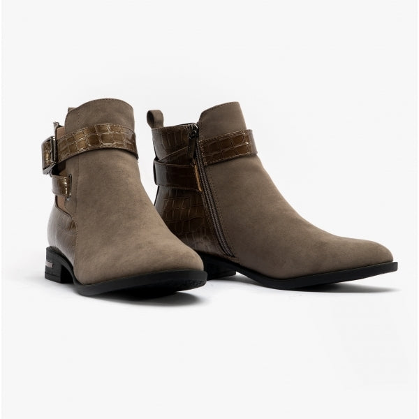Lotus LAUREL Womens Boots Taupe/Croc