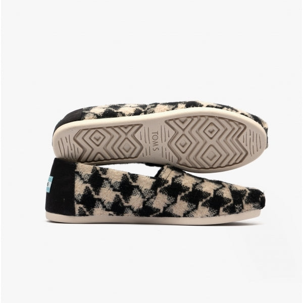 TOMS ALPARGATA Womens Espadrille Black/White