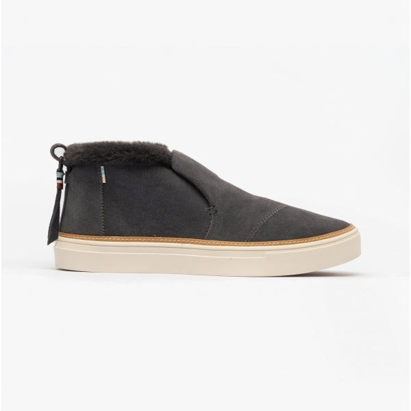 TOMS PAXTON Womens Suede Slip On Dark Grey