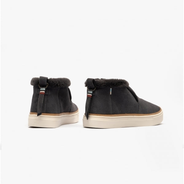 TOMS PAXTON Womens Suede Slip On Dark Grey