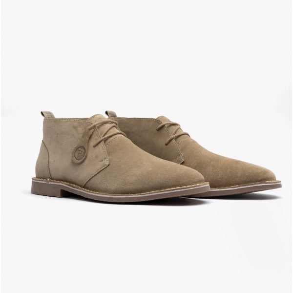 Popps VESPA Unisex Desert Boots Sand