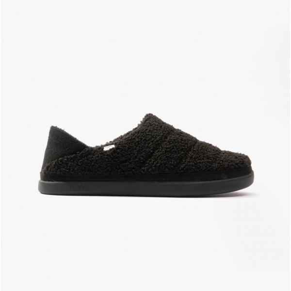 TOMS EZRA SHEARLING Womens Slippers Black