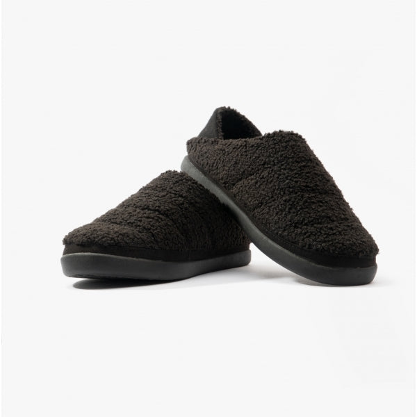 TOMS EZRA SHEARLING Womens Slippers Black