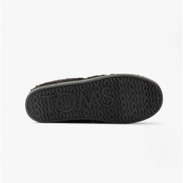 TOMS EZRA SHEARLING Womens Slippers Black