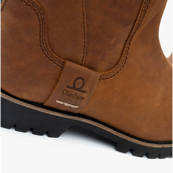 Chatham GATCOMBE Womens Leather Knee Length Waterproof Boots Walnut