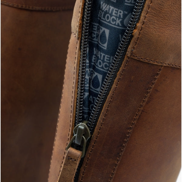 Chatham GATCOMBE Womens Leather Knee Length Waterproof Boots Walnut