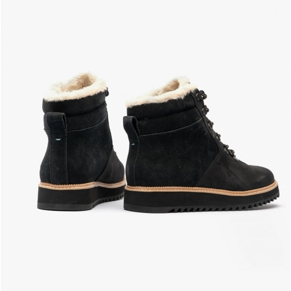 TOMS MOJAVE Womens Suede Waterproof Boots Black