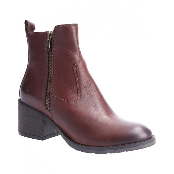 Hush Puppies HELENA Womens Leather Boots Brown