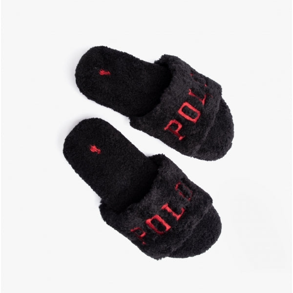 Polo Ralph Lauren ROBIN PLATFORM Womens Slide Slippers Black