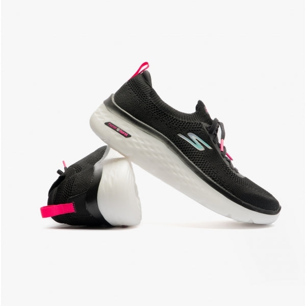 Skechers 124585/BKMT GO WALK HYPER BURST-MOON WA Womens 0 Trainers Black/Multi