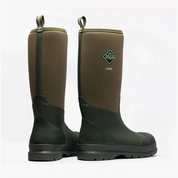 Muck Boots CHORE HI Unisex Rubber Wellington Boots Moss