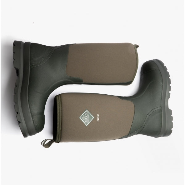 Muck Boots CHORE HI Unisex Rubber Wellington Boots Moss