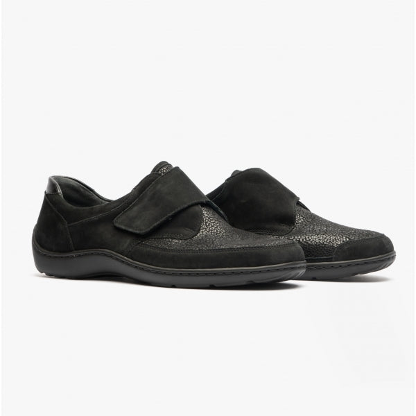 Waldlaufer HENNI 496H31 Womens Leather Shoes Black