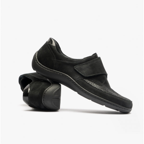Waldlaufer HENNI 496H31 Womens Leather Shoes Black
