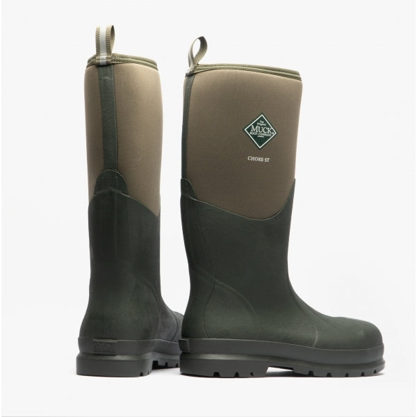Muck Boots CHORE CLASSIC SAFETY Unisex Safety Rubber Wellington Boots Moss