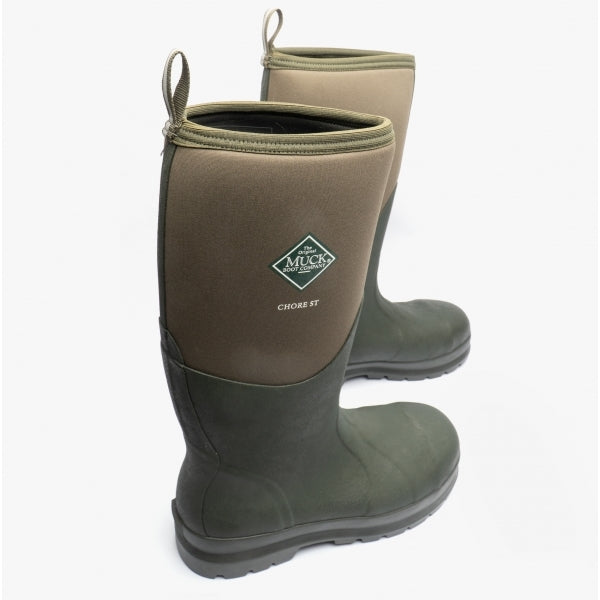 Muck Boots CHORE CLASSIC SAFETY Unisex Safety Rubber Wellington Boots Moss