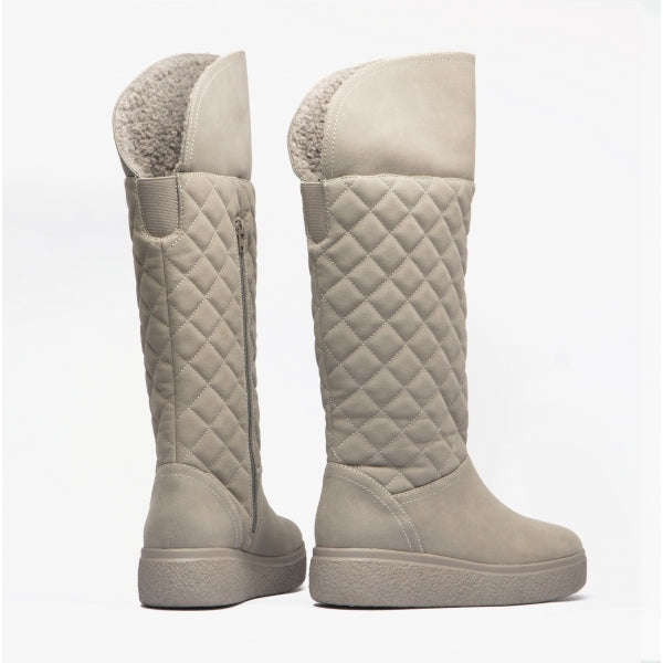 Rocket Dog ARCHIE Womens Quilted Roll-Down Boots Grey