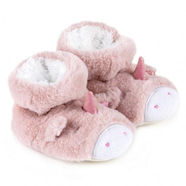Totes Toasties UNICORN Girls Wool Blend Bootie Slippers Multi