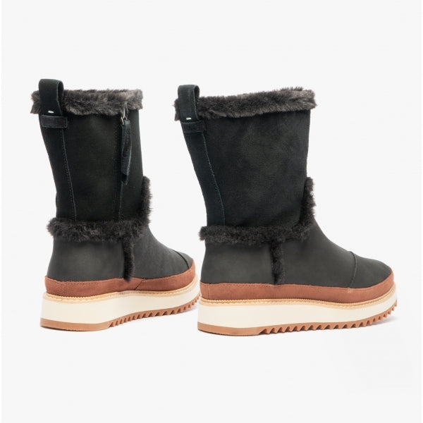 TOMS MAKENNA Womens Leather Boots Black