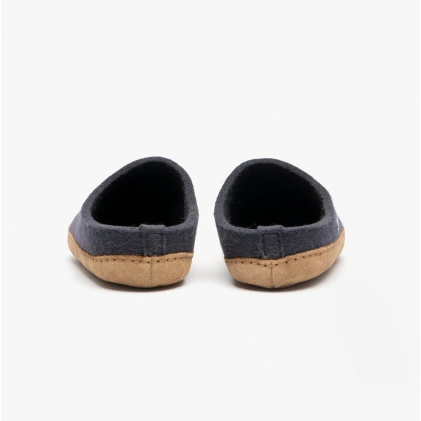 Haflinger EMIL'S TOFFEL Womens Wool Slippers Medium Blue