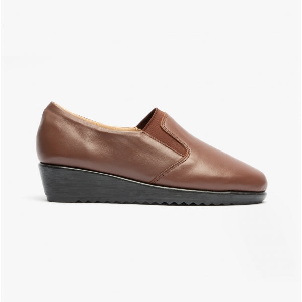 Comfortology BELINDA Womens Leather Shoes Cognac