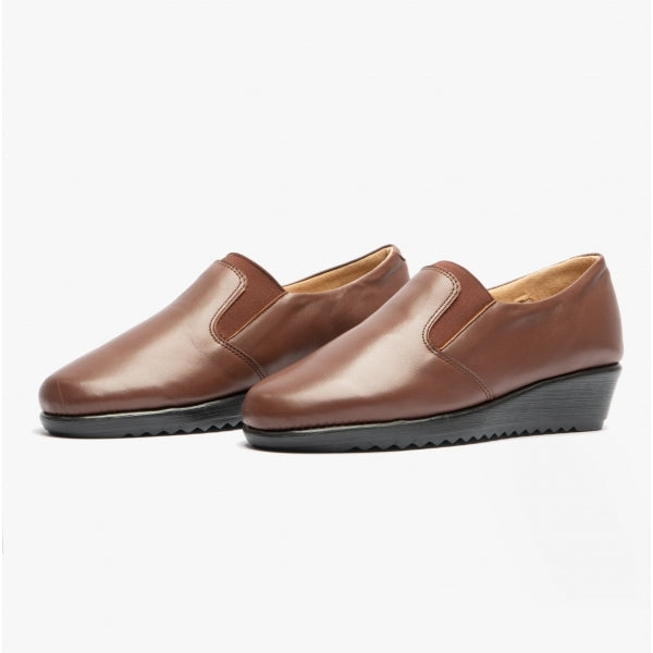 Comfortology BELINDA Womens Leather Shoes Cognac