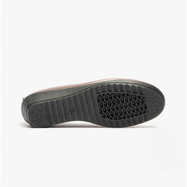 Comfortology DIONE Womens Leather Ballerina Shoes Bronze