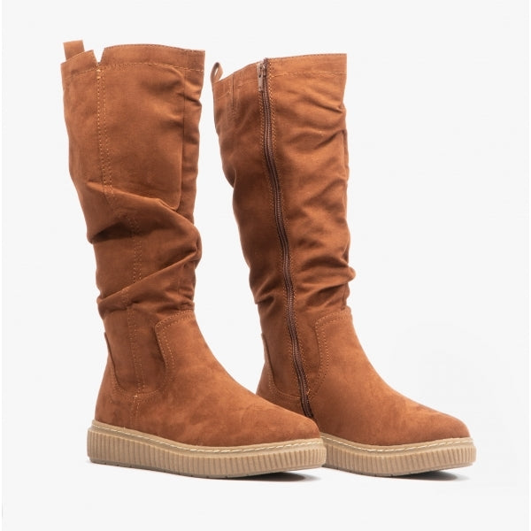 Jana 25660-29-305 Womens Knee-Length Boots Brown