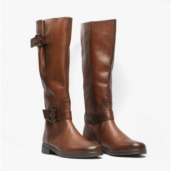 Gabor NEVADA Womens Leather Tall Boots Brown