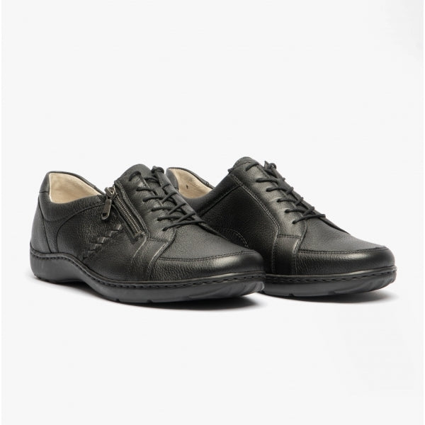 Waldlaufer HENNI 496054 Womens Leather Shoes Black