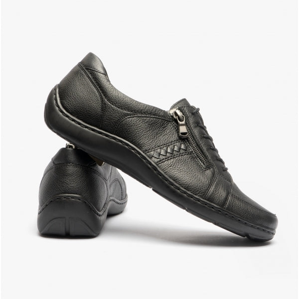 Waldlaufer HENNI 496054 Womens Leather Shoes Black