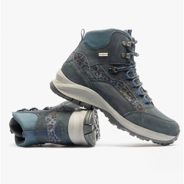Waldlaufer H-EMMA 949977 Womens Leather Boots Navy