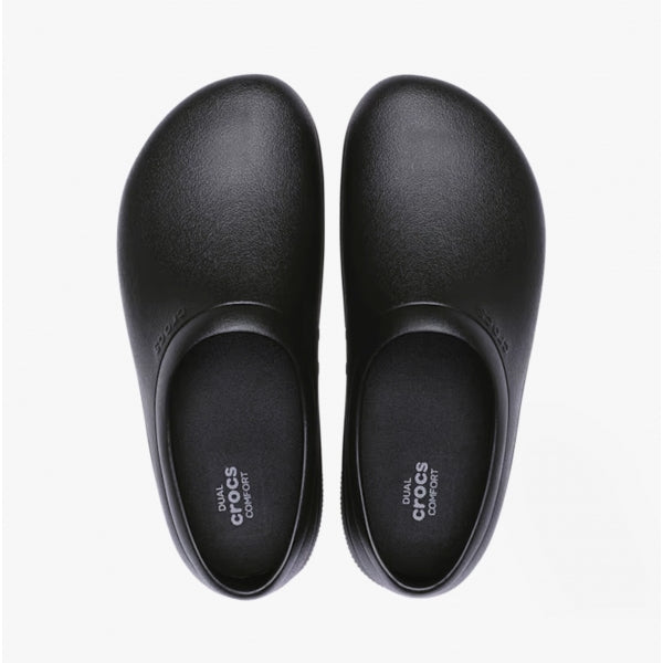 Crocs At Work ON THE CLOCK WORK Unisex Slip On Clogs Black