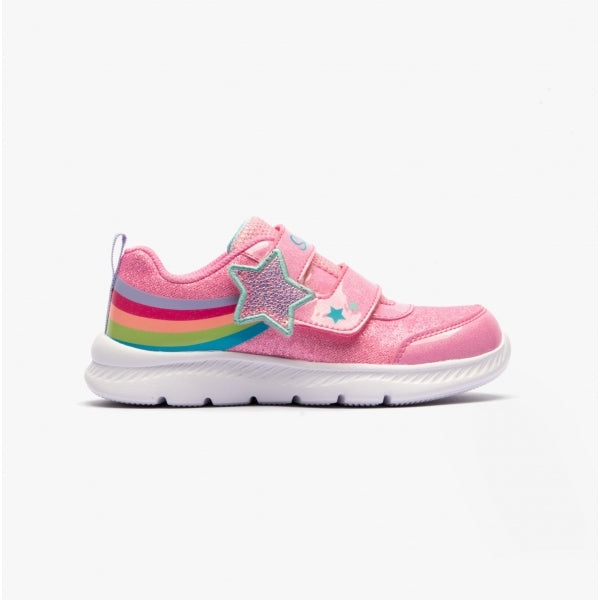 Skechers 302711N/PNK COMFY FLEX 2.0-STARRY SKIES Girls Trainers Pink