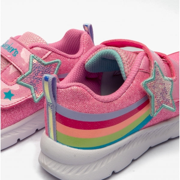 Skechers 302711N/PNK COMFY FLEX 2.0-STARRY SKIES Girls Trainers Pink