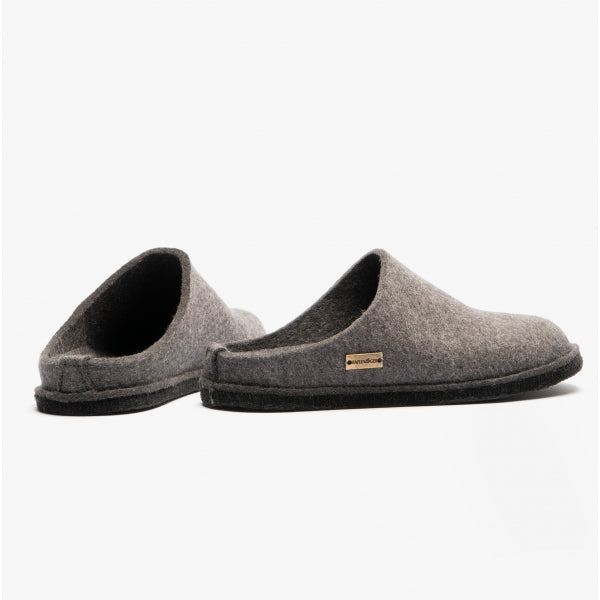 Haflinger SOFT Womens Wool Slippers Anthracite
