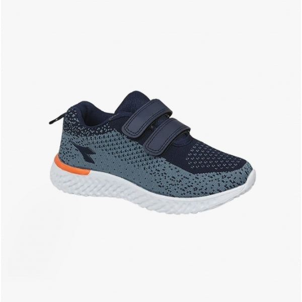 DEK SUMARI Boys Touch Fasten Mesh Trainers Navy/Blue/Orange