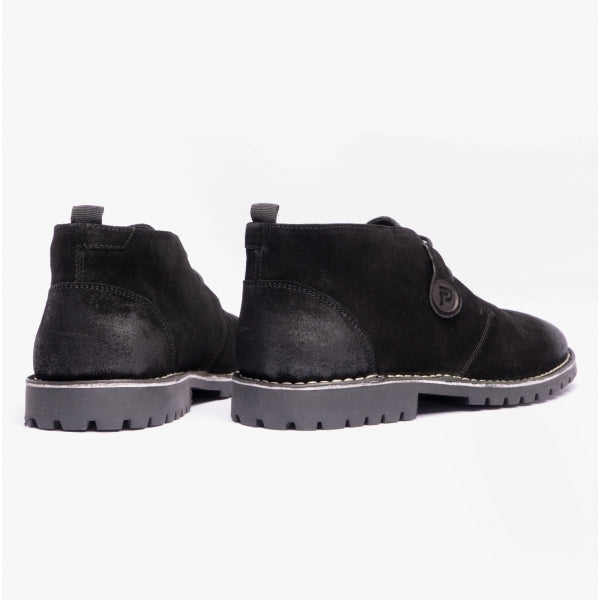 Popps COOPER Mens Desert Boots Black
