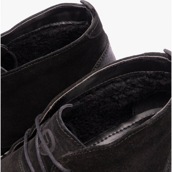 Popps COOPER Mens Desert Boots Black
