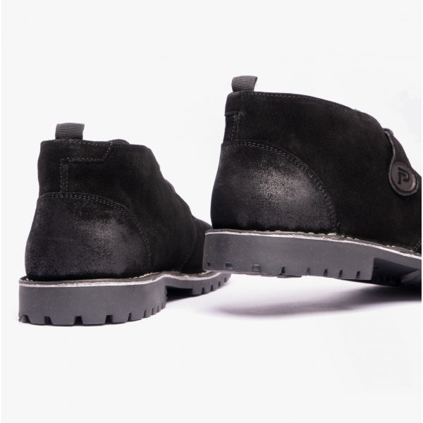 Popps COOPER Mens Desert Boots Black