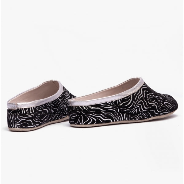 Chaleur GEONNA Womens Mule Slippers Black/Silver