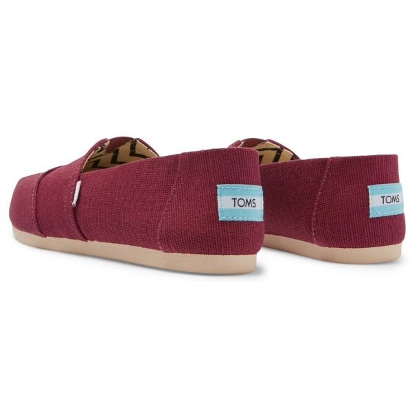 TOMS ALPARGATA Womens Slip-On Canvas Espadrilles Plum